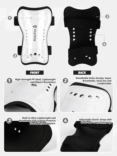 Kids Soccer Shin Guards and Socks Set - Black, Large - Toddler & Youth