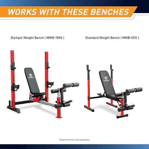 Marcy Standard & Olympic Adjustable Weight Benches and Accessories - Build You Own Home Gym with Optional Attachments Available: Lat Tower, Leg Developer, and Arm Curl for Full Body Exercise and Strength Training