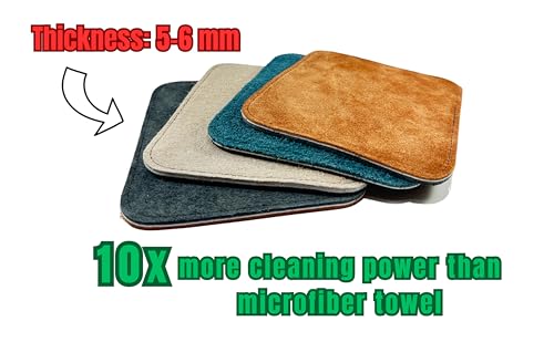Strikeclub Leather Bowling Towel - Dual Sides Shammy for Oil Removal - Random Variation