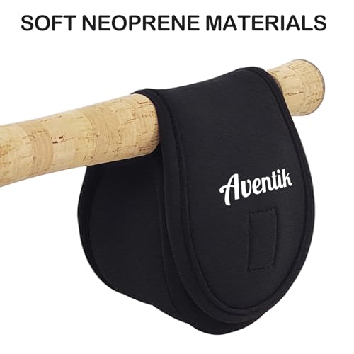 Aventik Neoprene Fly Fishing Reel Cover 1-Pack for 5/6 Reel - Black