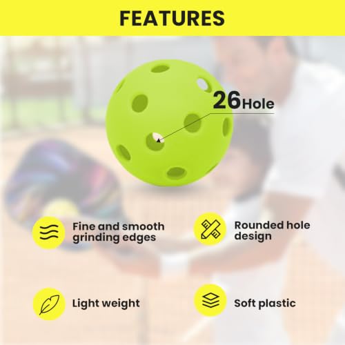 Green Plastic Baseball Practice Balls 12 Pack with Drawstring Bag - Lightweight Soft Training Balls