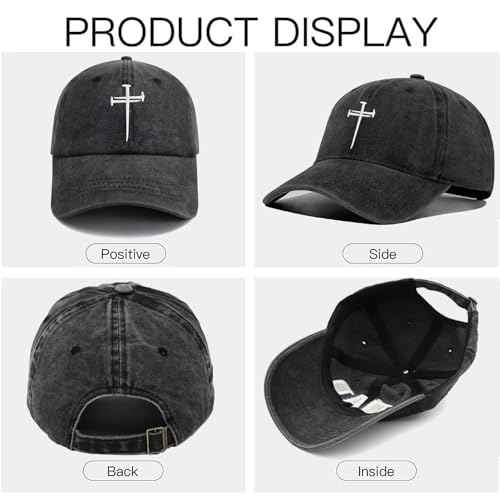 Christan Jesus Cross Baseball Cap Embroidered Dad Hat