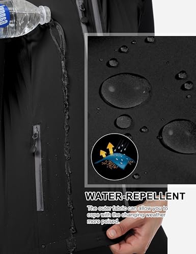 Little Donkey Andy Women's Lightweight Quick Dry Windproof Summer Vest Black Large