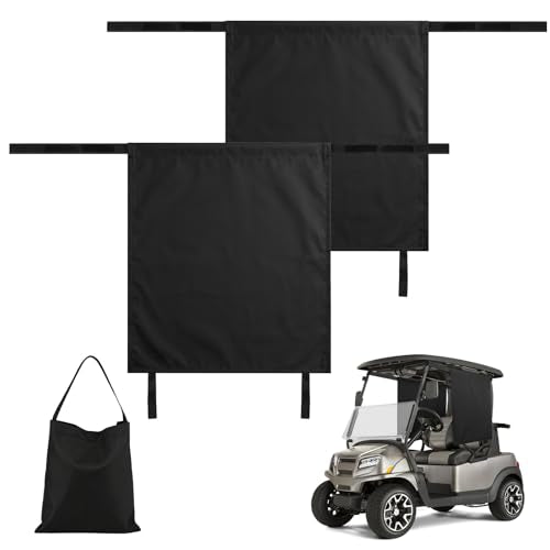 2-Piece Golf Cart Sun Shade Cover for All Two-Passenger Carts - Durable & Easy Install