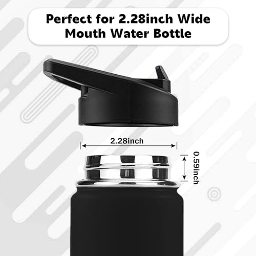 2Pack Replacement Wide Mouth Straw Lids for Hydro Flask & More - Straw Lid2