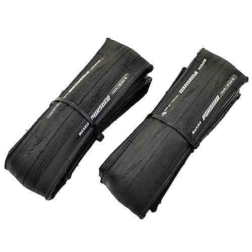 Maxxis Pursuer M225 700x23C Tire Road Racing Clincher Folding Tire 60TPI 130PSI, Black,2 Tire, MX2216