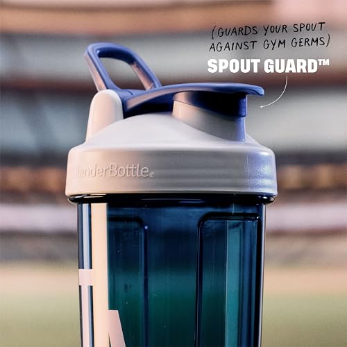 BlenderBottle Shaker Bottle Pro Series Perfect for Protein Shakes and Pre Workout, 28-Ounce, White/Blue (Los Angeles Dodgers)