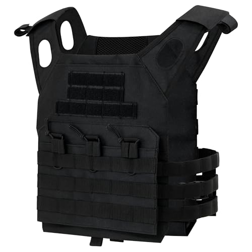 Youth Tactical Vest Adjustable Airsoft Paintball Combat Vest with MOLLE System