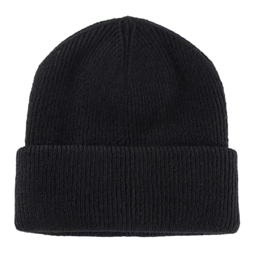Connectyle Thick Cuffed Beanie for Men & Women Double Layer Knit Winter Hat Acrylic Watch Hat Warm Stocking Skull Cap