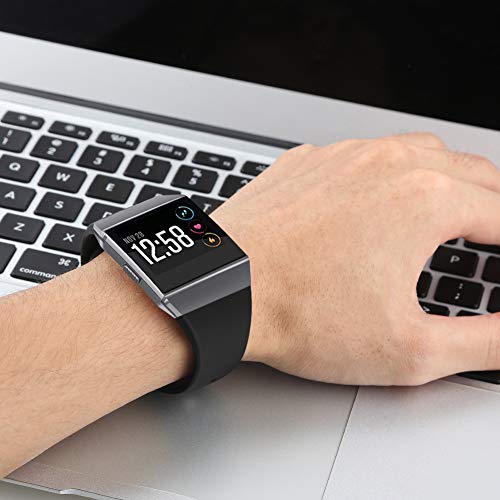 Pink Small Silicone Fitbit Ionic Band - Breathable Replacement Strap