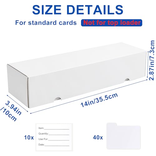 10 Pack Trading Card Storage Box Set for TCG & Collectible Cards
