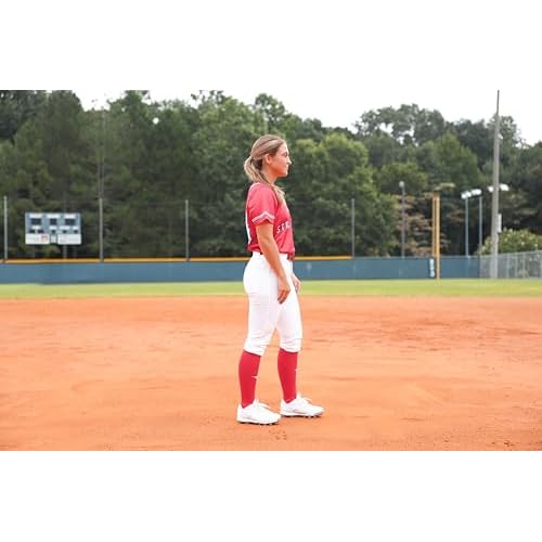 Mizuno Women's Belted Stretch Fastpitch Softball Pant, Black, Large