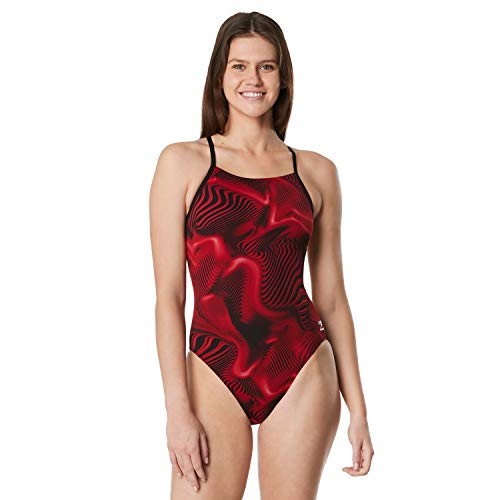 Speedo Women's Swimsuit One Piece ProLT Cross Back Printed Adult Team Colors