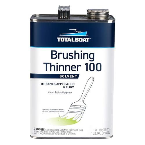 TotalBoat Thinner 100 Brushing Solvent for Marine Paint & Varnish - Gallon, 128 Fl Oz