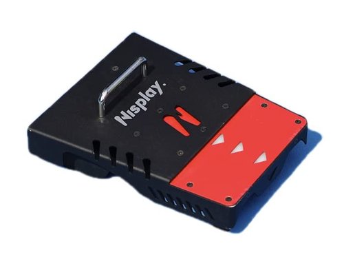 Nisplay Portable Tennis Ball Machine (26lbs) - Dual Motor for TopSpin and Backspin, 80+ Balls, Max 68MPH, 4+ Hours Play with External Lithium Battery (Oscillator)