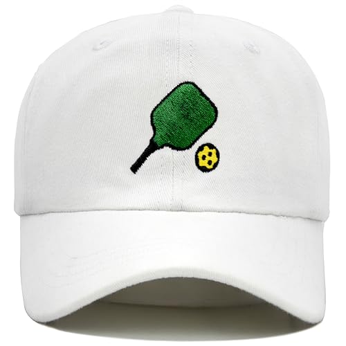 Pickleball Hat, Pickleball Gift for Men Women, Adjustable Embroidered Baseball Cap