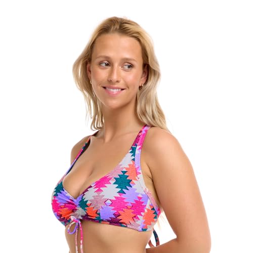 Body Glove Women's Standard Teagan Underwire D, Dd, E, F Cup Bikini Top Swimsuit with Adjustable 2-Way Back Detail