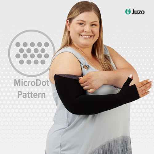 Juzo Soft 2000 15-20mmhg Max Armsleeve with Silicone Top Band for Women, 2 (II) Max, Beige