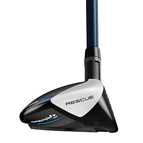 TaylorMade Golf SIM 2 MAX Rescue Mens Right Hand Graphite Regular Rescue 3-19 Degree, Black/White