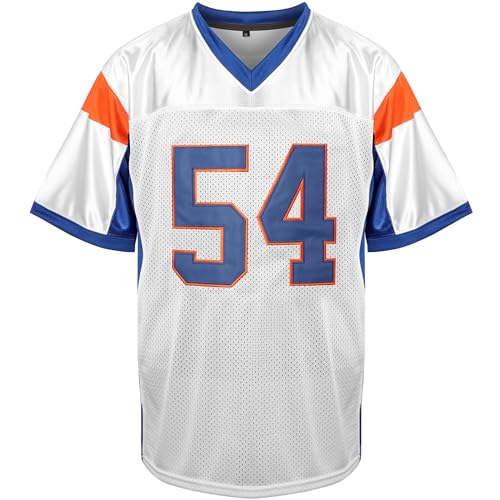 Blue Mountain State Thad Castle Football Jersey Blue White - Sports Fan Apparel