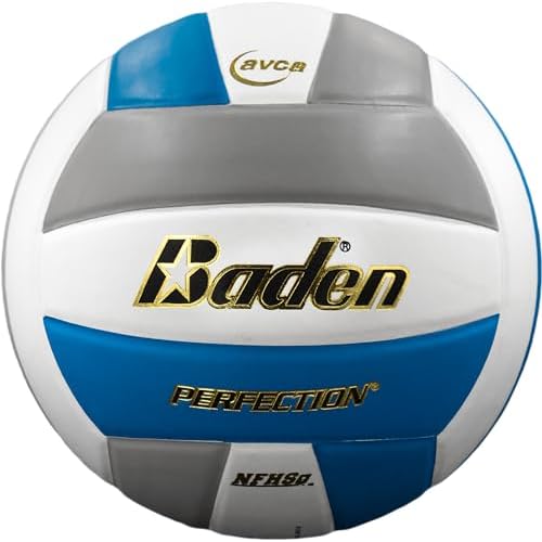 Baden | Perfection | Premium Leather | Indoor Official Game Volleyball | 13U to College | Official Size + Weight | NFHS + AVCA Approved