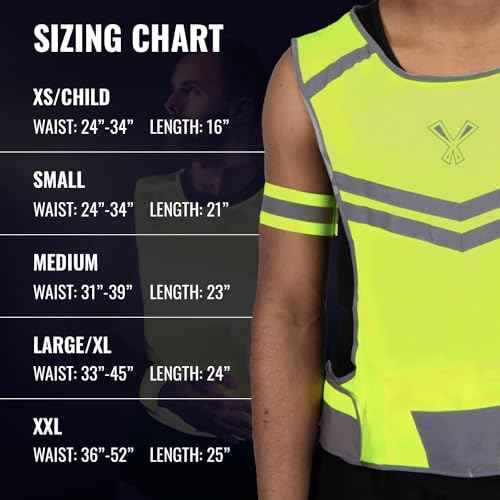 Running Reflective Vest, Inside Pocket & 2 Bands, High Visibility Reflective Running Vest for Night Running Walking Cycling