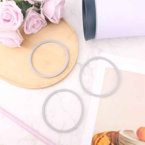 4pcs Gasket Replacement for Owala 40oz Tumbler, Silicone O Ring Water Bottle Ring Seal Lid Gasket Replacement Parts Accessories Compatible with Owala 40oz Stainless Steel Cup (Grey)