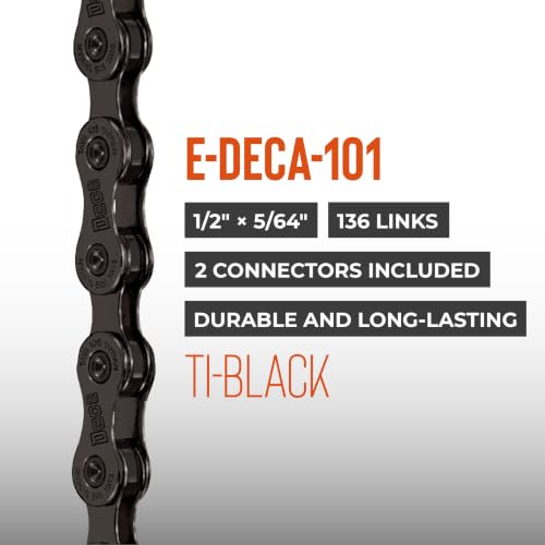 10-Speed Bicycle Chain 136 Links with Quick Connectors - Universal Compatibility