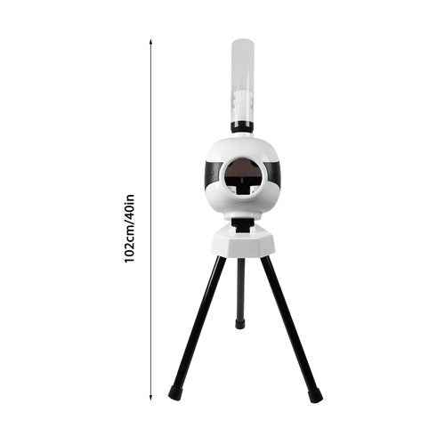 SHATUOA Adjustable Angles Badminton Pitching Machine, Portable Badminton Training Machine Automatic Shuttlecock Launcher with Two Power Modes for Indoor and Outdoor Practicing