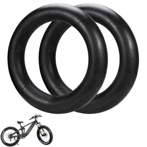 20x4.0 Fat Bike Tubes(2-Pack) with AV35 Schrader Valve - Ideal for Fat Tire Electric Bikes and Mountain Bicycles(Includes 2 Tire Levers)