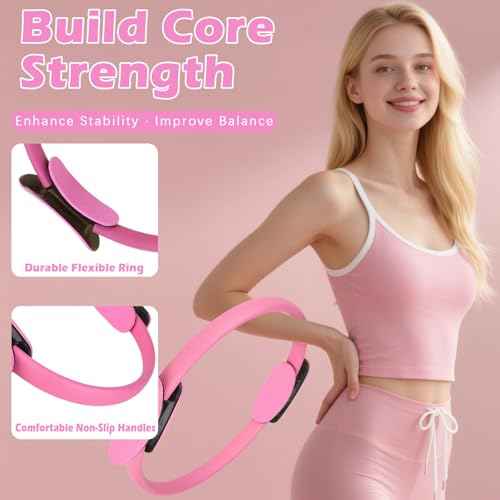 Pilates Kit for Home Workouts ? Pilates Equipment Set with Ring, Ball, Resistance Bands, Pilates Accessories, Pilates Essentials Kit for Women, Yoga & Workout Sets, Pilates Sets for Home Exercise