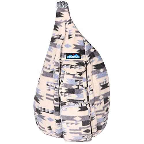 KAVU Polar Rope Sling Crossbody Fleece Polyester Bag - Winter Arcade