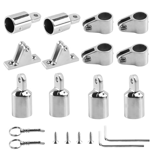 7/8 Inch Bimini Top Hardware Kit Stainless Steel Boat Fittings - Marine Grade
