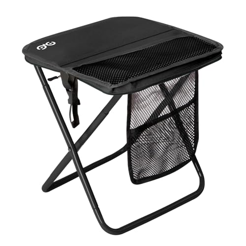 Portable Folding Stool 16 Inch Support 400 lbs Lightweight Camp Chair