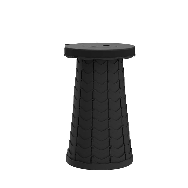 440 lb Capacity Portable Folding Camping Stool with Adjustable Height