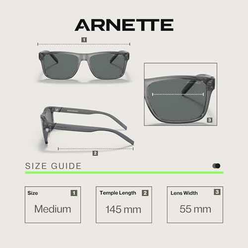 ARNETTE Bandra AN4298 Square Sunglasses for Men +BUNDLE with ACCESSORY EYEWEAR KIT