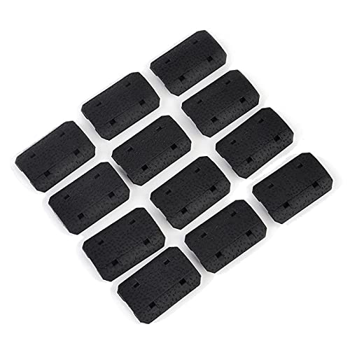 FestiKit Lightweight Ergonomic Polymer Rail, Pack of 12, Black