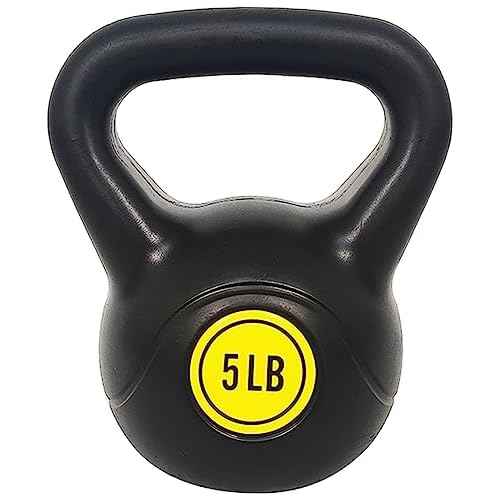Fitvids ?Wide Grip 3-Piece Kettlebell Exercise Fitness Weight Set, Include 5 lbs, 10 lbs, ?15 lbs? and 20 lbs, Set of 3 or Set of 4