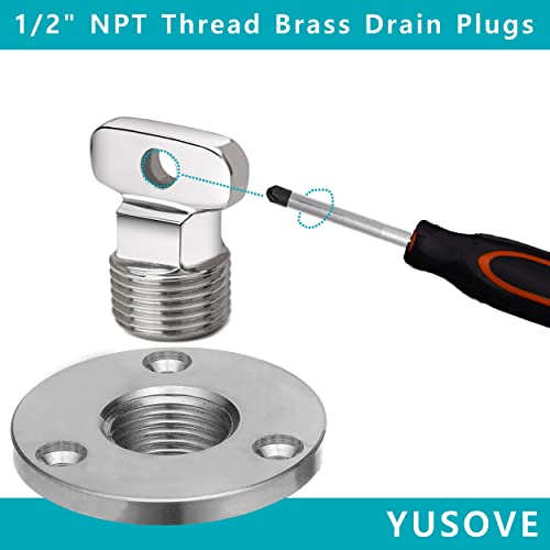 1/2 Inch NPT Stainless Steel Boat Drain Plug - Garboard Fitting