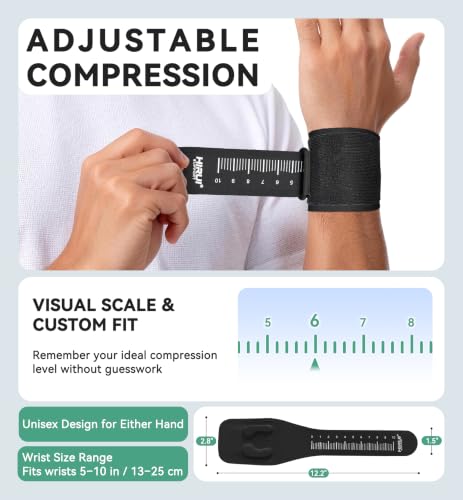 Ultralight Breathable Wrist Brace Support for Ulnar Pain - Black 2