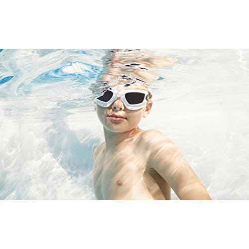 Bling2o Boys' Swimming Goggles with UV Protection (Ages 3+) - Latex-Free, 100% Silicone Material - Includes Anti-Fog
