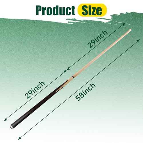 Pool Cue Sticks ? 42"/48"/58" Billiard Cues with 13mm Leather Tip ? 17oz/18oz Standard or 20oz Heavy ? Set of 2 or 4 ? Durable 2-Piece Pool Sticks for Beginners, Adults, Home & Bar