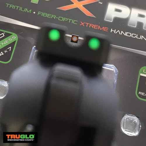 TRUGLO Tritium Pro Handgun Night Sights, Compatible with CZ Handguns Compact Gun Sights with Daylight White Dots, Night Tritium Dots & Focus Lock Front Ring
