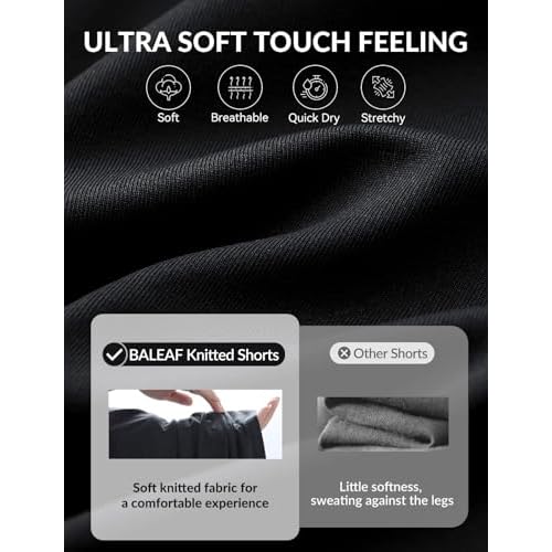 baleaf Women's 3.5" Running Shorts Quick Dry with Zipper Pocket Liner Shorts Gym Workout