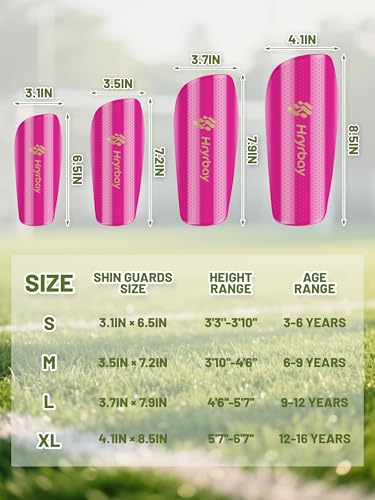 Kids Soccer Shin Guards Set with Sleeves and Socks - Youth Impact Protection