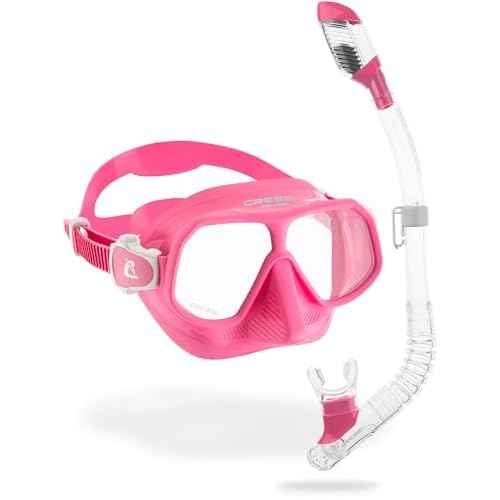Cressi Kids Snorkeling Kit (Mask & Snorkel) for Children from 6 to 15 Years Old - Rombo & Mini Dry: Designed in Italy