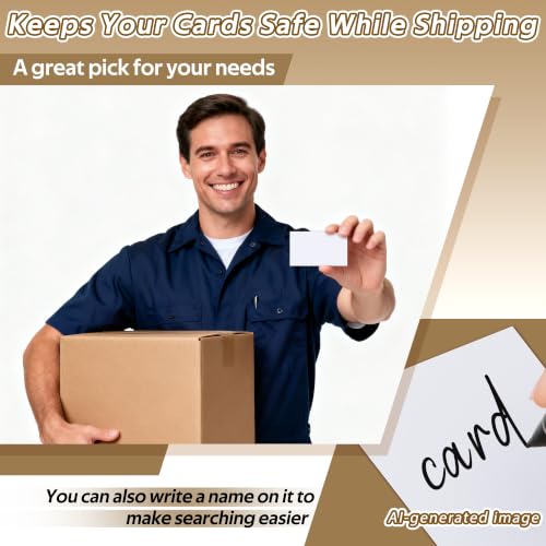 500PCS Folded Cardboard Card Sleeves for Vending Machines - Protect Trading & Sports Cards