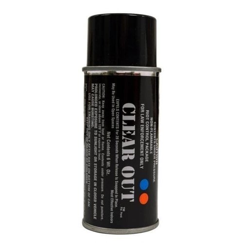 Clear Out Grenade (6 oz.) OC/CS Gas Tear Gas - Maximum Strength OC/CS Gas Spray for Self Defense ??Overwhelming Tactical Protection ??15ft range