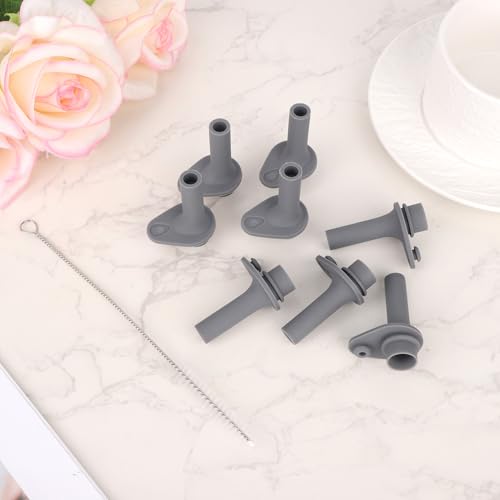 8pcs Replacement Bite Valve for Zak Kelso 15oz Water Bottle Gray with Cleaning Brush