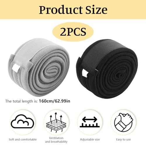 2-Pack Black & Gray Arm Sling Shoulder Immobilizer for Women Men, Adjustable Arm Shoulder Elbow Sling, Forearm Strap for Elbow Wrist Injury, Torn Rotator Cuff, Clavicle Injury Broken